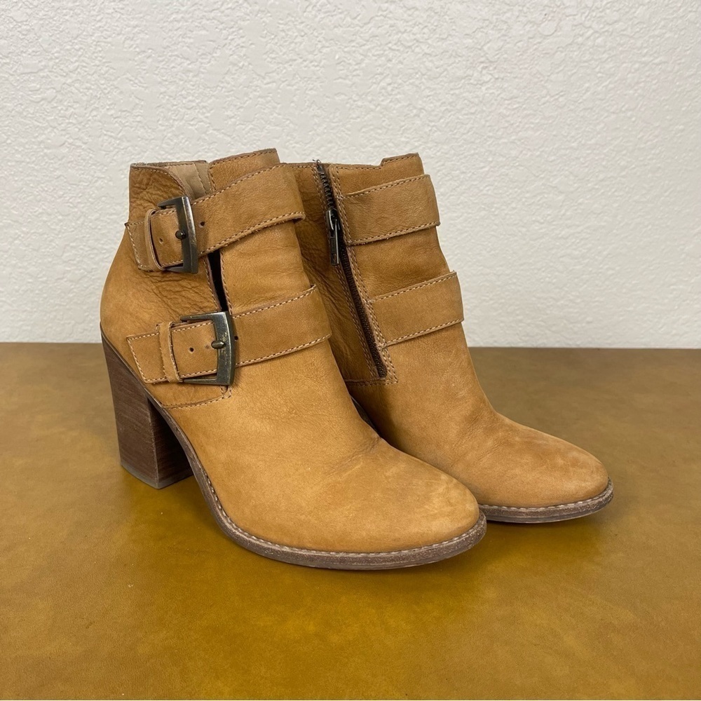 Steve Madden Trevor Leather Ankle Booties Size 7.5 Women